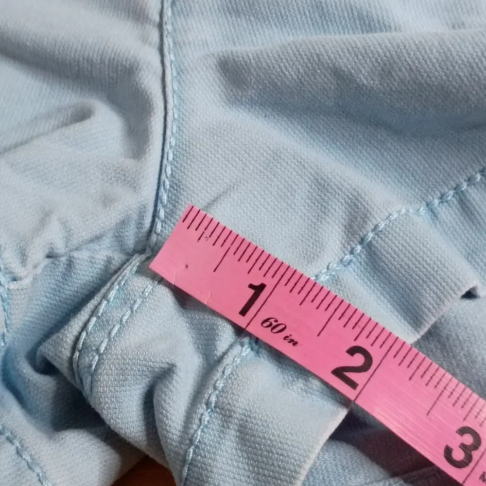 Aeropostale Shorts Juniors Womens Size 1/2 Light Blue Cotton Utility Pockets
